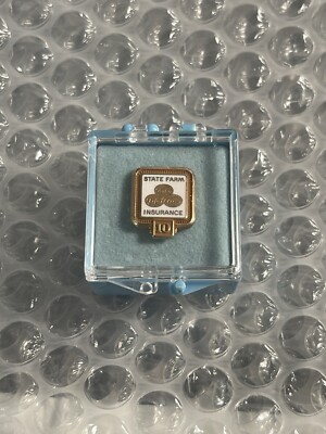 State Farm Insurance 10 Year Service Pin 1/10 18k | eBay