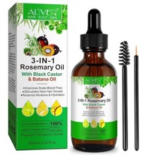 Jamaican Black Castor Oil  Rosemary Oil Batana Oil 3 In 1 ORGANIC 100 
