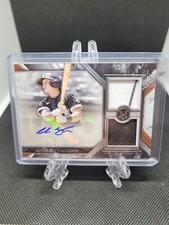 2022 TOPPS MUSEUM COLLECTION ANDREW VAUGHN /199 DUAL PATCH BLACK WHITE