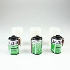 3 Rolls EXPIRED Fujifilm Fujicolor Film ISO 200 35mm - 24 Exposure - Color