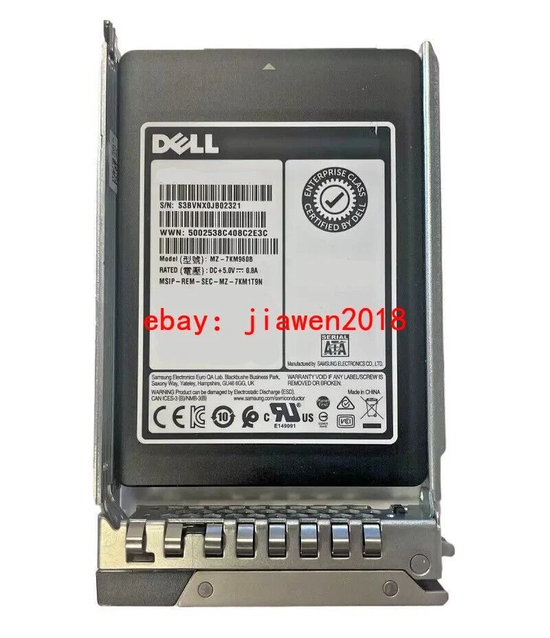 NEW Dell 480GB 2.5" SATA 6G PowerEdge 14G R540 R640 R740 R840 R940 Server SSD - Image 3 of 4