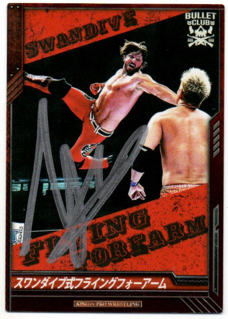 AJ Styles Signed NJPW New Japan Card WWE Bullet Club Wrestler