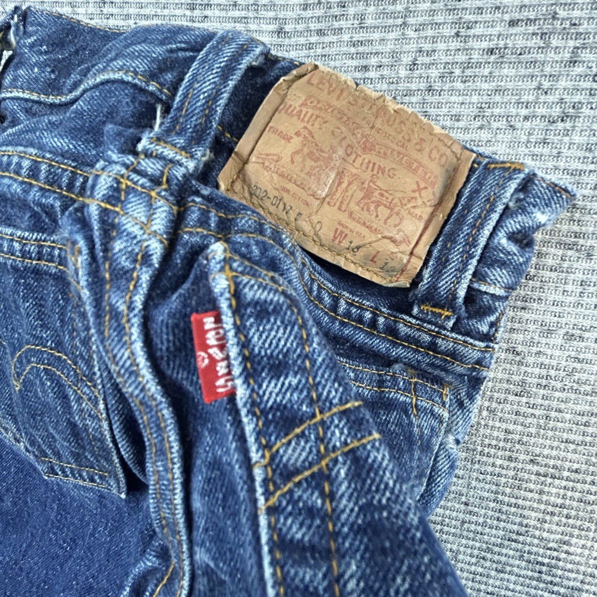 Vintage Levi's Jeans Baby Toddler Straight Blue Size 0