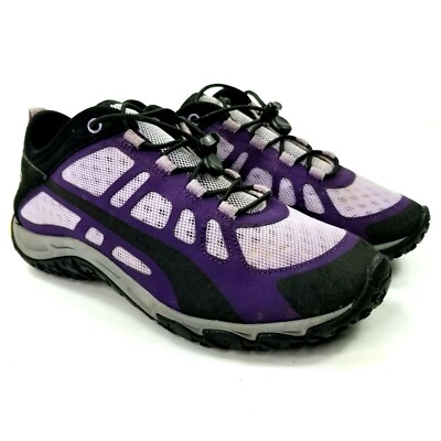 Cabelas Womens XPG Vibram Shoes Sz 8 M Hiking Sports Water Shoes Purple Black 