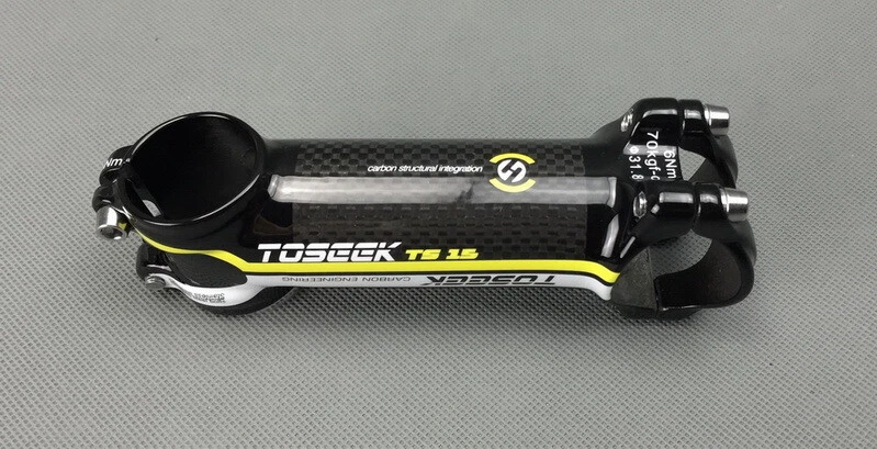 Carbon 3K alu 7° MTB Road Bike handlebar stems bar Stem 31.8*60/70/80mm Yellow - Image 3 of 4