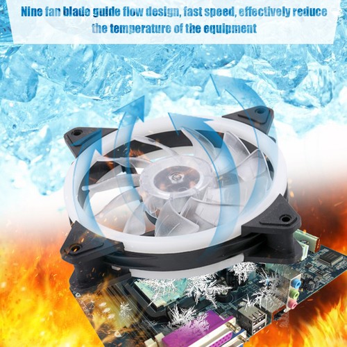 Case Fan Set Gehäuse Lüfter Gehäuse Lüfter RGB Controller mit Kontroller NEU - Afbeelding 9 van 14