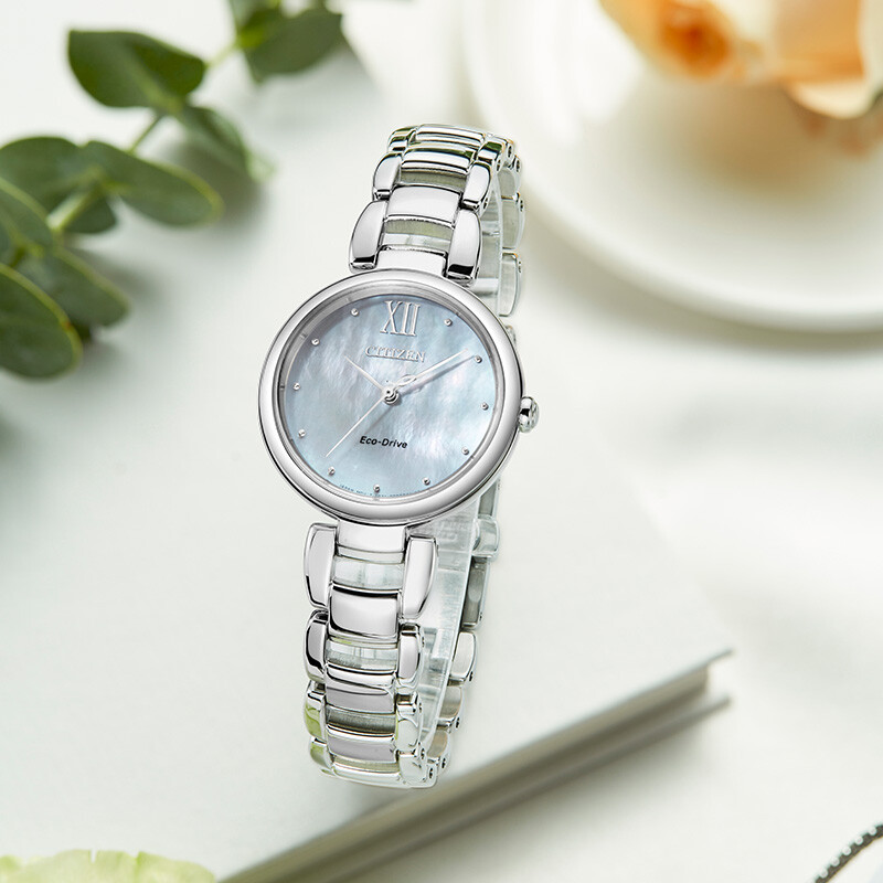 Orologio Donna Citizen Eco-Drive Analogico | Cassa E Cinturino Acciaio Inox, Quadrante Argento, Ricaricabile Con La Luce - 2