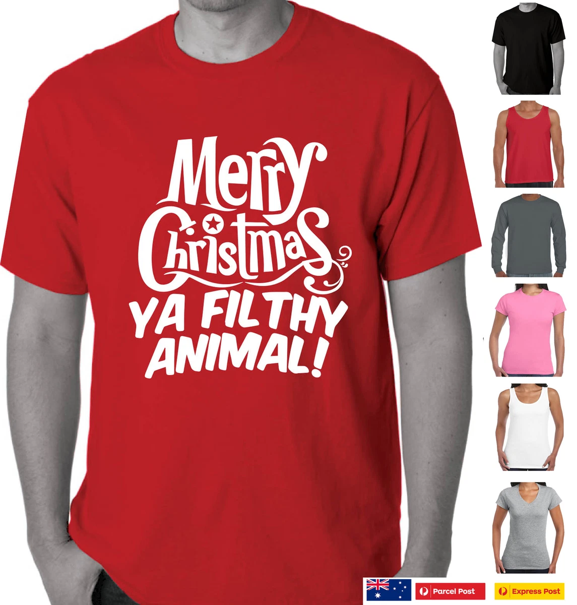 merry christmas ya filthy animal shirt australia