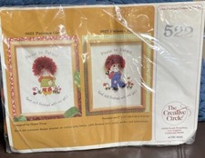 Crafts Creative Circle Patience Girl Craft Kit No. 0522 Wool Yarns Embroidery