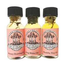 Money Oil Set Success Cash Abundance Prosperity Hoodoo Wiccan Pagan Conjure