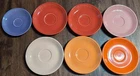 FIESTAWARE Lot Of 7 Saucers Lead Free Fiesta