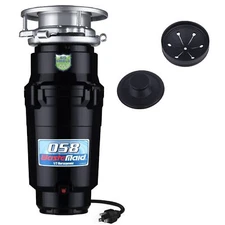 Waste Maid 1/2 HP Continuous Feed Garbage Disposal with Cord, Anti-Jam & Compact
