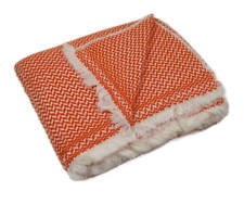 Orange Cashmere Blanket Wool Blanket Nepalese Shawl Ladies Wrap Sofa Throw