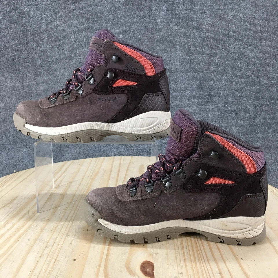 Columbia Boots Womens 5W Newton Ridge Plus Waterproof Lace Up Snow Bootie Purple - Image 2 of 4