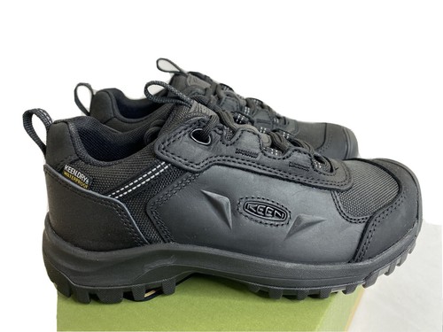 Black Leather WATERPROOF Hiking Shoes 