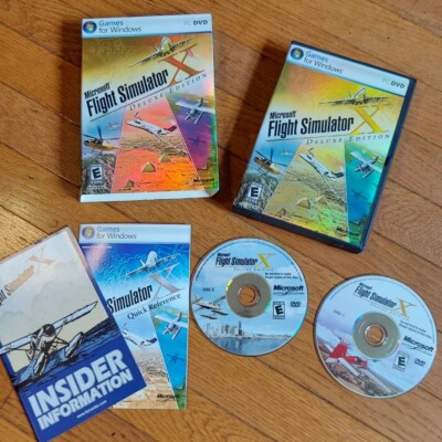 Microsoft Flight Simulator X Deluxe Edition PC DVD Windows Product Key Included