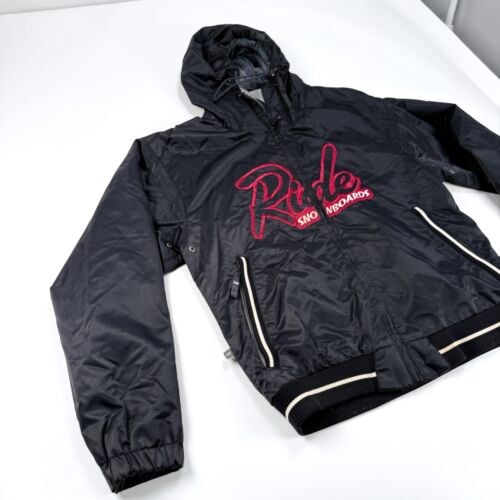 Ride Snowboards Hombres S Snowboard Chaqueta Negra Impermeable Nieve Cremallera Bolsillos Capucha - Imagen 4 de 15