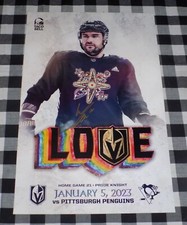William Carrier Signed Vegas Golden Knights Gameday Poster