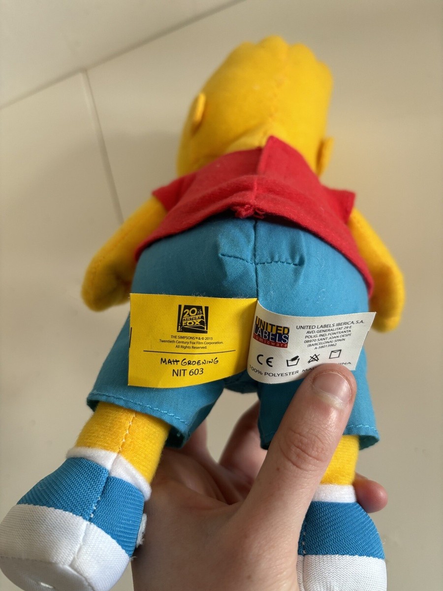 D2 Grande peluche THE SIMPSONS Matt Groening United Labels Comic BART