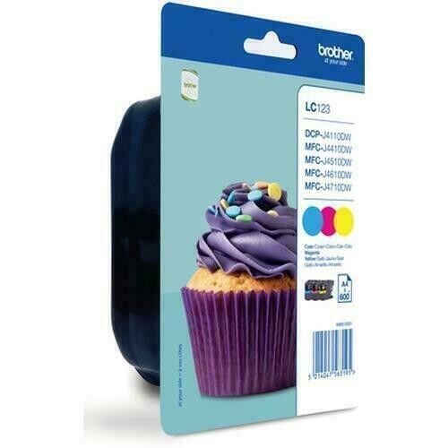 Genuine Brother LC123 Tri-Color Ink Cartridges CMY for DCP-J152W MFC-J6920DW - Picture 1 of 1
