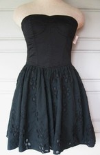 BETTER B..LITTLE BLACK..STRAPLESS..MINI..CUT OUT BACK..EYELET..DRESS..NEW..