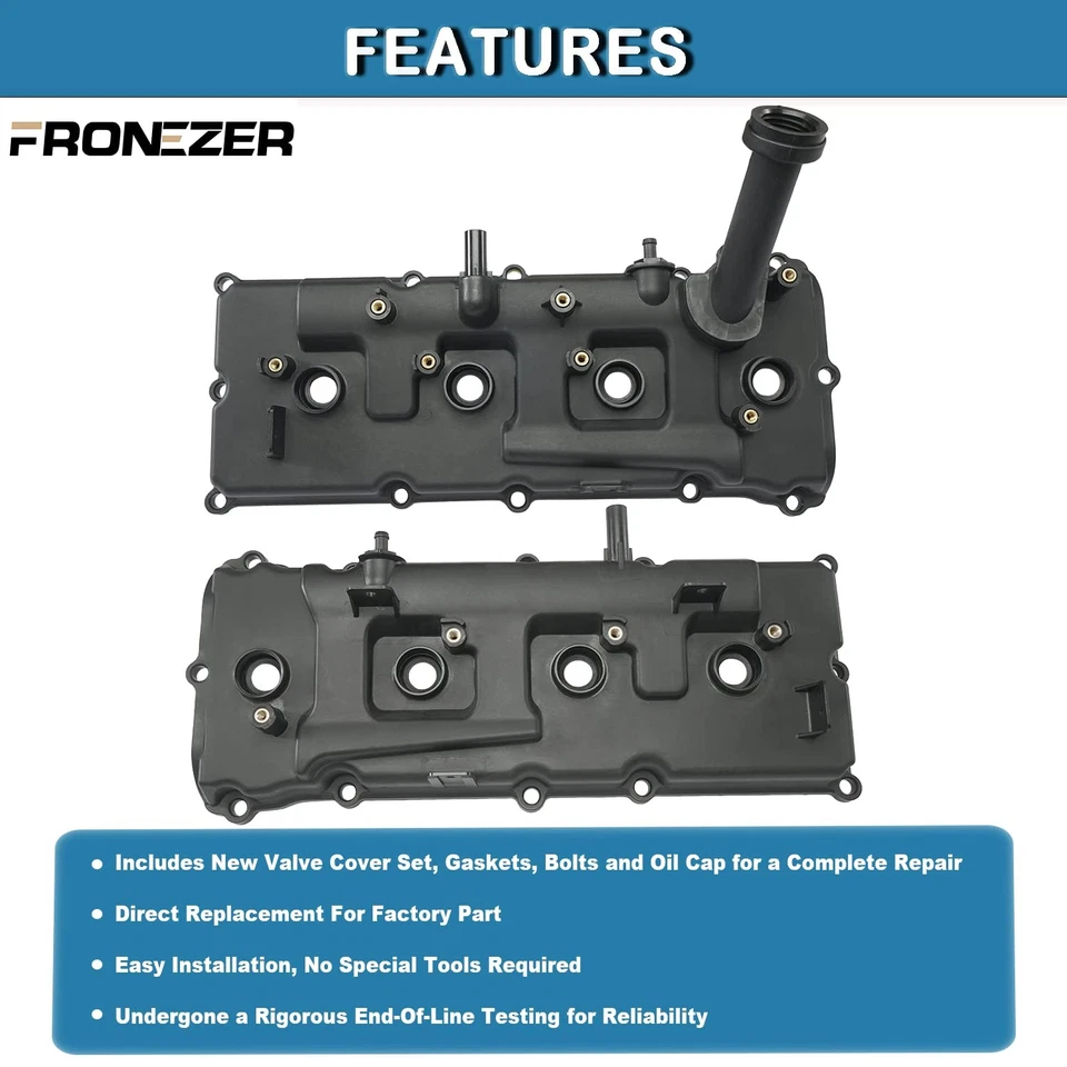 Juego de cubiertas de válvula y juntas para Nissan Titan Armada Pathfinder Infiniti QX56 5,6 L Foto 2 de 4