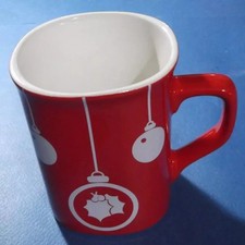 Rare Vintage Nestle NESCAFE Red Christmas Coffee Cup/Mug Ceramic 250ml/8floz !!!