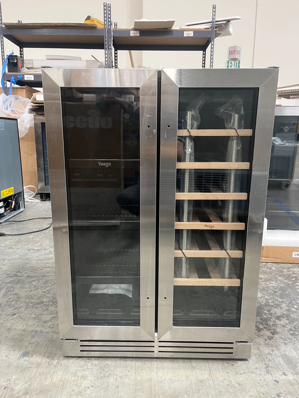 Yeego 24" Dual Zone Fridge 36&deg;F-72&deg;F Wine Cooler&Beverage 