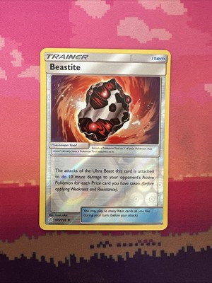Pokemon Karte Beastite Kosmische Finsternis Reverse Holo 185/236 NM