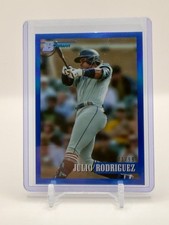 2021 Bowman Heritage JULIO RODRIGUEZ Blue CHROME REFRACTOR /99 #141 Mariners