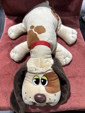 Pound Puppies Brown Plush Puppy Dog W/ Collar Excellent