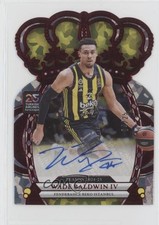 2024-25 Panini Crown Royale EuroLeague Crystal Red /25 Wade Baldwin IV Auto 3d3