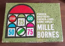 1962 Mille Bornes French Card Racing Game Par...
