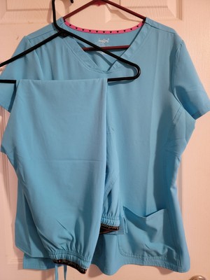 SCRUB SET Heartsoul SIZE L TOP SIZE M REG PANTS 