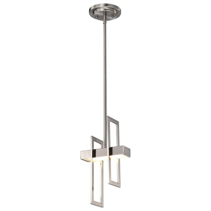 Nuvo Lighting 62/106 1 Light 5-5/8"W Integrated LED Mini Pendant - Nickel