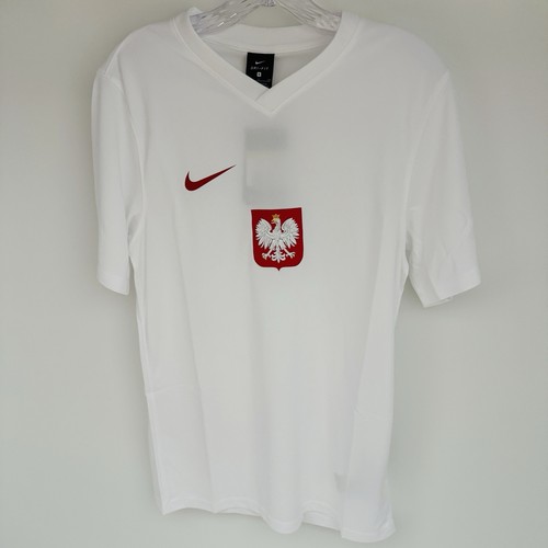 Poland National Team Nike Dri Fit Mens Jersey Logo White Size Small NWT