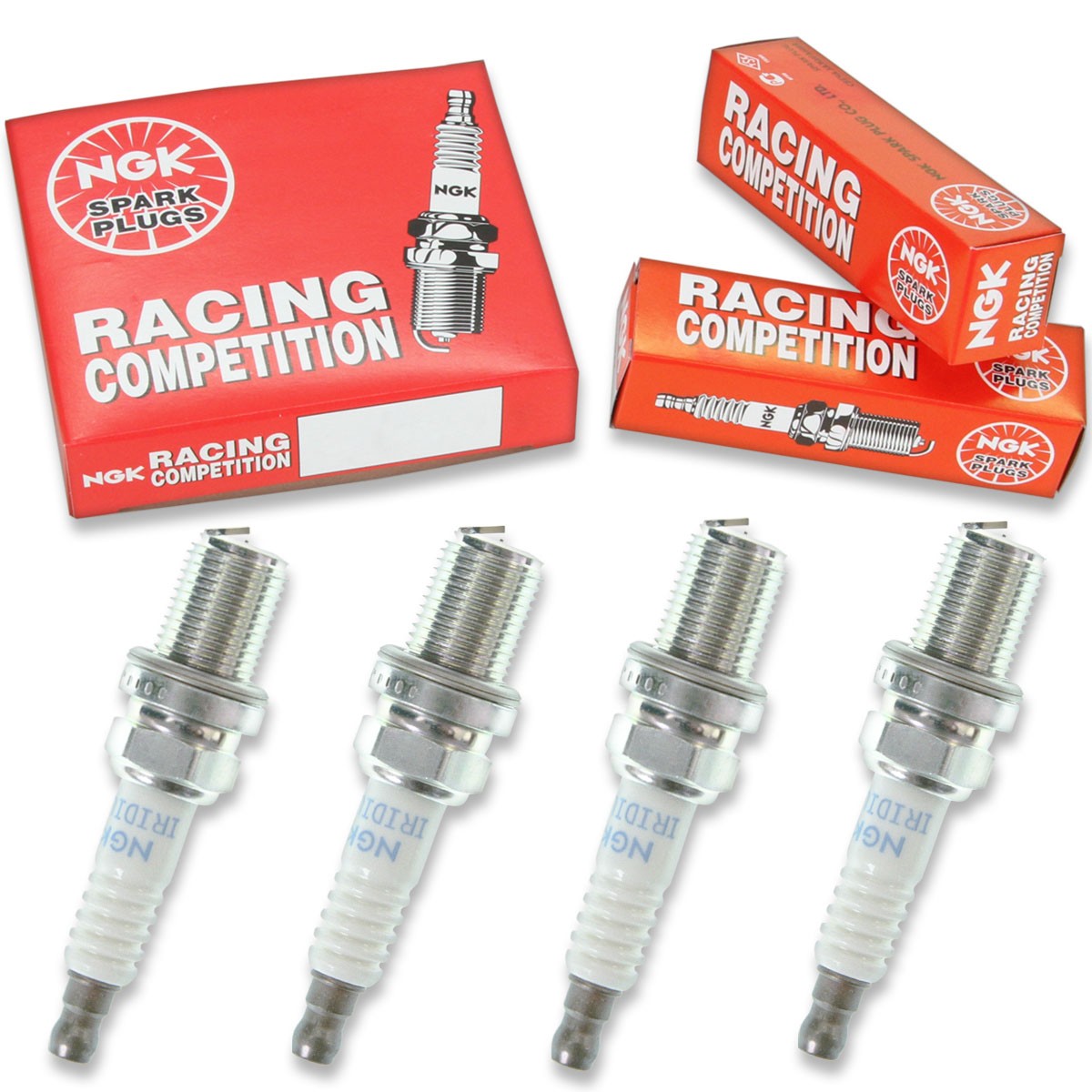 4 pc NGK 4894 R7434-10 Racing Spark Plugs for IK02-31 IK01-31 5706 5703 fe