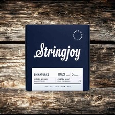Stringjoy 10-21 Custom Light Gauge Banjo Strings - 5 String Nickel Wound