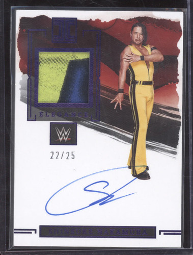 2023 Panini Impeccable WWE Shinsuke Nakamura #EM-SHN 22/25 Superstar-worn Auto