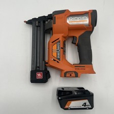 Ridgid Brushless 18V 18 Gauge Narrow Crown Stapler w/ 4ah Battery