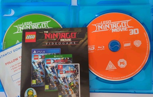 The Lego Ninjago Movie Rare 3D + 2D + Limited Card Slip Cover Region free 2017 - Picture 6 of 6