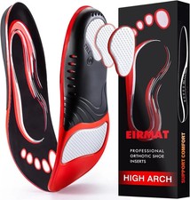 Plantar Fasciitis High Arch Support Insoles for Men Women, Arch Support Inserts.