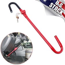 Steering Wheel Brake Lock Anti-theft Retractable Car Clutch Pedal Lock 2 Keys