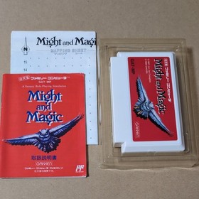 Might & Magic Famicom NES Japan Box Manual Map Tested Retro RPG from Japan