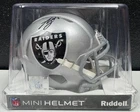 ASHTON JEANTY SIGNED AUTO LAS VEGAS RAIDERS SPEED MINI HELMET BAS/BECKETT WITNES