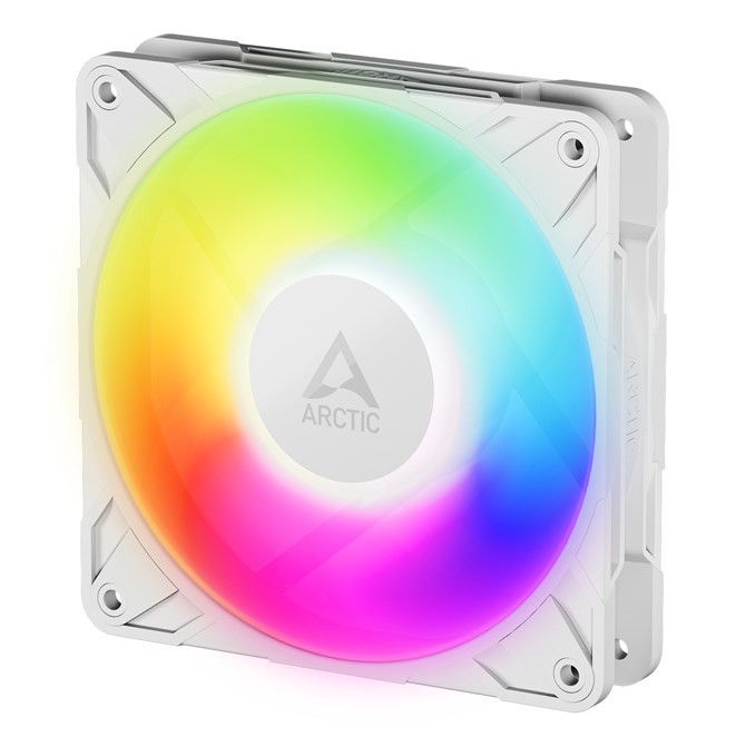 ARCTIC Freezer P12 Pro A-RGB White - 120 Mm A-RGB PWM Fan with Cable Splitter
