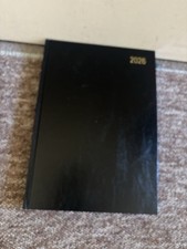 2026 Black A5 Diary Planner Organiser Notebook Week View Business School Office