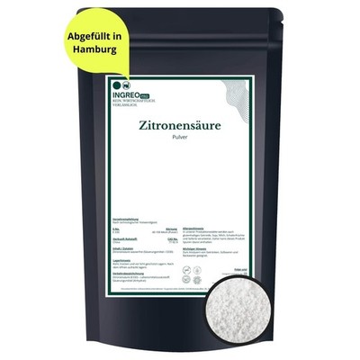 Zitronensäure Anhydrat Pulver Citric Acid E330 100g - 25 kg Lebensmittelqualität
