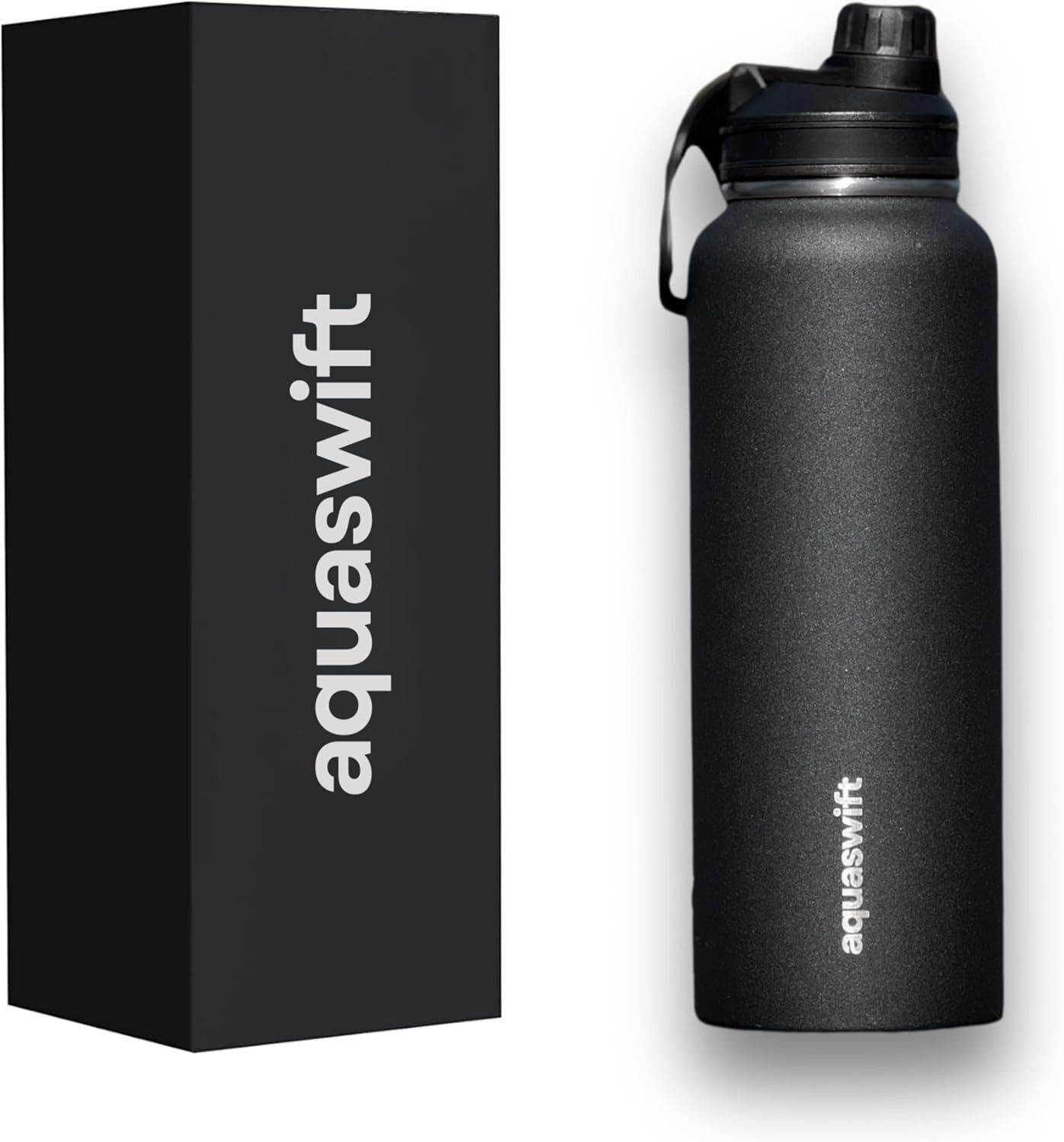 - Gym & Outdoor Bottles, Double Wall, 40 Oz, Black -