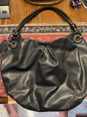 VINTAGE' Coach Parker Hobo Bag # 14157 Knot Tie Blk Leather